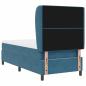 Preview: Boxspringbett mit Matratze Dunkelblau 200 x 90 cm Polyester