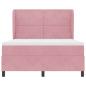 Preview: Boxspringbett mit Matratze Rosa 190 x 140 cm Polyester