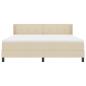 Preview: Boxspringbett mit Matratze Creme 200 x 180 cm Polyester