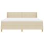 Preview: Boxspringbett mit Matratze Creme 200 x 180 cm Polyester