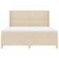 Preview: Boxspringbett mit Matratze Creme 140 x 200 cm Stoff