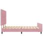 Preview: Boxspringbett mit Kopfteil Rosa 140 x 190 cm Samt