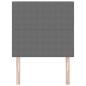 Preview: LED Kopfteil mit LED-Lichtleisten Hellgrau 90 cm Polyester
