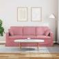 Preview: Sofa 180cm Rosa Metall