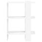 Preview: Bücherregal Weiß 52 x 25 x 71,5 cm Holzwerkstoff