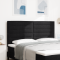 Preview: Kopfteil Schwarz 180 cm Stoff
