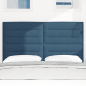 Preview: LED Kopfteil mit LED-Lichtleisten Blau 144 cm Polyester