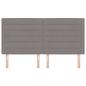 Preview: LED Kopfteil mit LED-Lichtleisten Taupe 180 cm Polyester