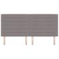 Preview: LED Kopfteil mit LED-Lichtleisten Taupe 200 cm Polyester