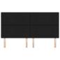 Preview: LED Kopfteil mit LED-Lichtleisten Schwarz 180 cm Polyester
