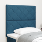 Preview: LED Kopfteil Dunkelblau 100 cm Samt