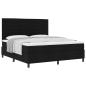 Preview: ARDEBO.de - Boxspringbett mit Matratze Schwarz 180 x 200 cm Stoff