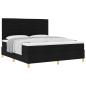 Preview: Boxspringbett mit Matratze Schwarz 180 x 200 cm Stoff