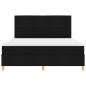 Preview: Boxspringbett mit Matratze Schwarz 180 x 200 cm Stoff