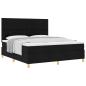 Preview: Boxspringbett mit Matratze Schwarz 180 x 200 cm Stoff