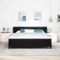 Preview: Boxspringbett mit Matratze Schwarz 180 x 200 cm Stoff