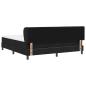 Preview: Boxspringbett mit Matratze Schwarz 180 x 200 cm Stoff