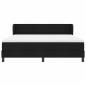 Preview: Boxspringbett mit Matratze Schwarz 180 x 200 cm Stoff