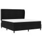 Preview: Boxspringbett mit Matratze Schwarz 180 x 200 cm Stoff