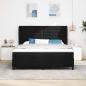 Preview: Boxspringbett mit Matratze Schwarz 180 x 200 cm Stoff