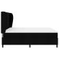 Preview: Boxspringbett mit Matratze Schwarz 180 x 200 cm Stoff