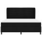 Preview: Boxspringbett mit Matratze Schwarz 180 x 200 cm Stoff