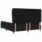 Preview: Boxspringbett mit Matratze Schwarz 180 x 200 cm Stoff