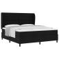 Preview: ARDEBO.de - Boxspringbett mit Matratze Schwarz 180 x 200 cm Stoff