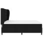 Preview: Boxspringbett mit Matratze Schwarz 180 x 200 cm Stoff