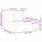 Preview: Boxspringbett mit Matratze Schwarz 180 x 200 cm Stoff