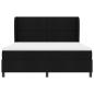 Preview: Boxspringbett mit Kopfteil Schwarz 180 x 200 cm Stoff