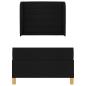 Preview: Boxspringbett mit Matratze Dunkelgrau 90x190 cm Schwarz