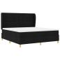 Preview: Boxspringbett mit Matratze Dunkelgrau 90x190 cm Schwarz