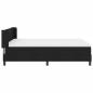 Preview: Boxspringbett mit Matratze Schwarz 200 x 140 cm Polyester
