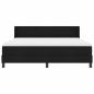 Preview: Boxspringbett mit Matratze Schwarz 200 x 180 cm Polyester