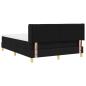 Preview: Boxspringbett mit Matratze Schwarz 200 x 140 cm Polyester