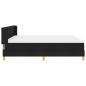 Preview: Boxspringbett mit Matratze Schwarz 200 x 180 cm Polyester