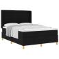 Preview: Boxspringbett mit Matratze Schwarz 160 x 200 cm Stoff