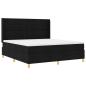 Preview: Boxspringbett mit Matratze Schwarz 180 x 200 cm Stoff