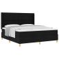 Preview: Boxspringbett mit Matratze Schwarz 180 x 200 cm Stoff