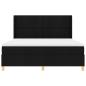 Preview: Boxspringbett mit Matratze Schwarz 180 x 200 cm Stoff