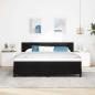 Preview: Boxspringbett mit Matratze Schwarz 180 x 200 cm Stoff