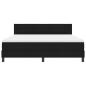 Preview: Boxspringbett mit Matratze Schwarz 180 x 200 cm Stoff