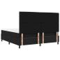 Preview: Boxspringbett mit Matratze Schwarz 180 x 200 cm Stoff