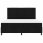 Preview: Boxspringbett mit Matratze Schwarz 180 x 200 cm Stoff