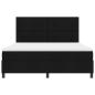 Preview: Boxspringbett mit Matratze Schwarz 180 x 200 cm Stoff