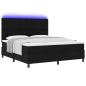 Preview: Boxspringbett mit Matratze Schwarz 180 x 200 cm Stoff