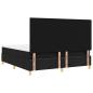 Preview: LED Boxspringbett mit Matratze Schwarz 180 x 200 cm Stoff
