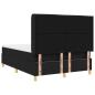 Preview: Boxspringbett mit Matratze Schwarz 140 x 200 cm Stoff