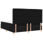 Preview: Boxspringbett mit Matratze Schwarz 140 x 200 cm Stoff
